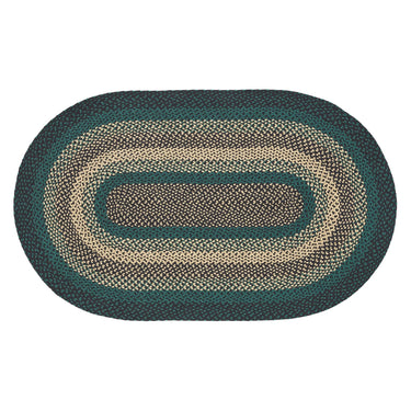 Pine Grove Jute Braided Rug Oval with Rug Pad 3'x5' VHC Brands - The Fox Decor